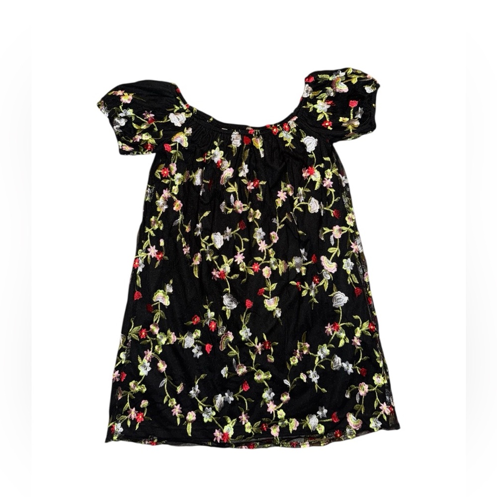 kimchi blue off the shoulder embroidered dress